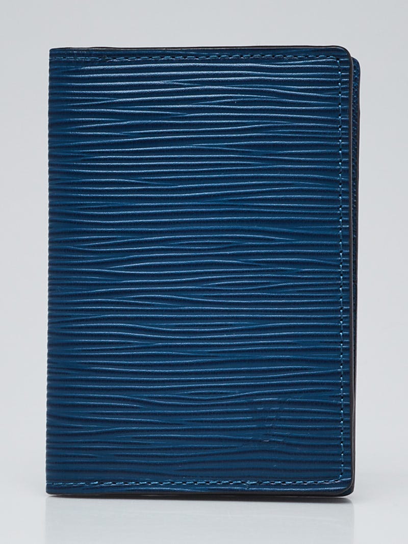 Louis Vuitton Toledo Blue Epi Business Card Holder - Yoogi's Closet