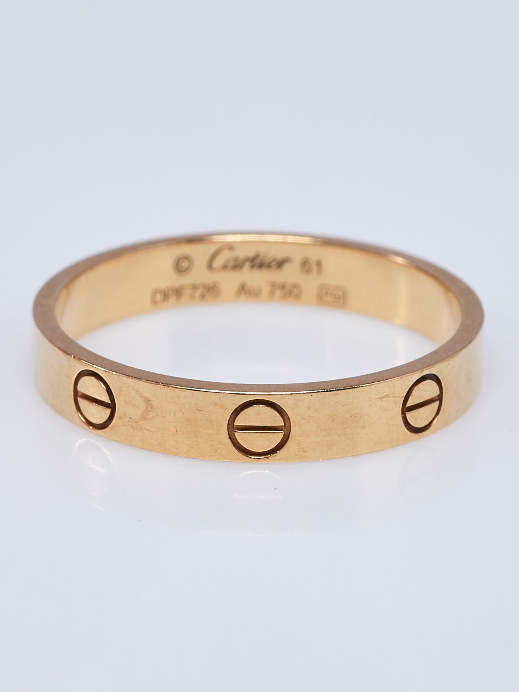 Cartier 18k Yellow Gold LOVE Wedding Band Size 9.5 61 Yoogi s Closet