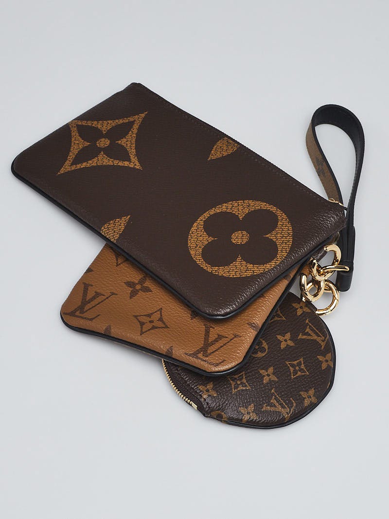 Louis Vuitton Monogram Reverse Trio Pouch Square Purse - LV Handbags