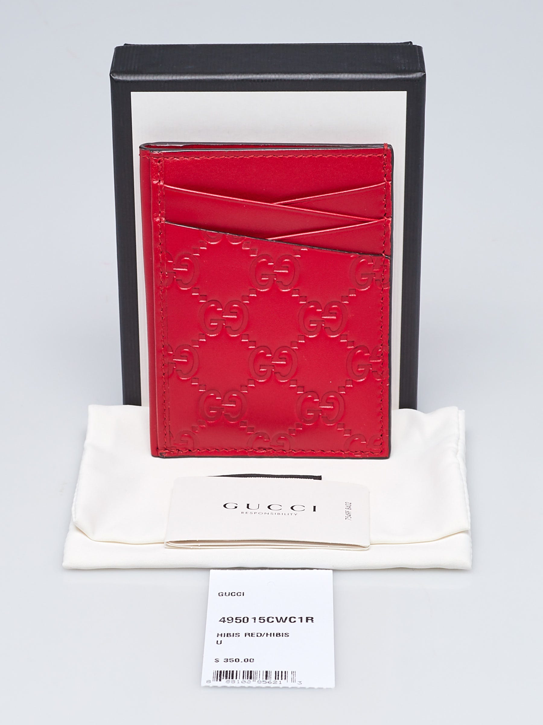 Gucci Red Signature Cardholder