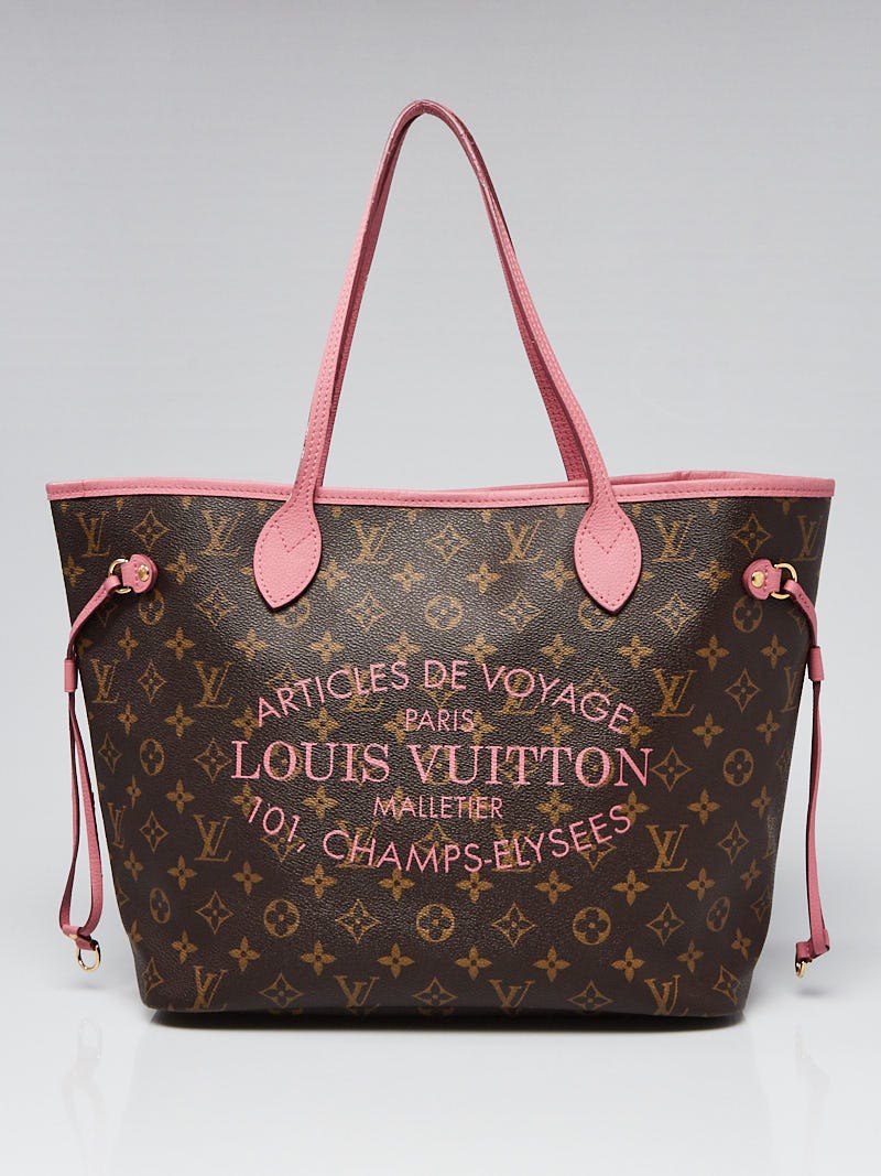 Louis Vuitton Limited Edition Rose Velours Monogram Ikat Neverfull