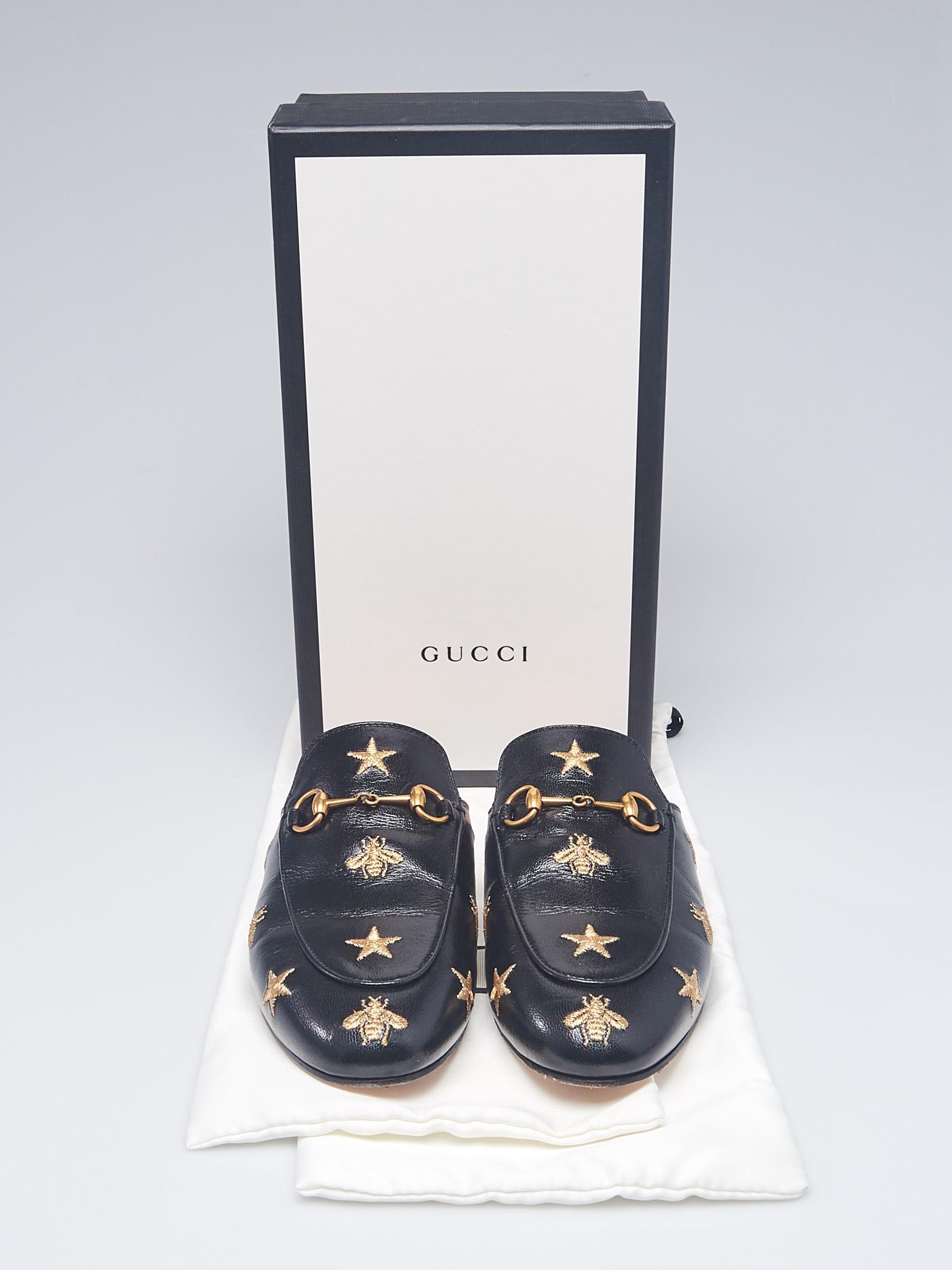 Gucci bee store slip on