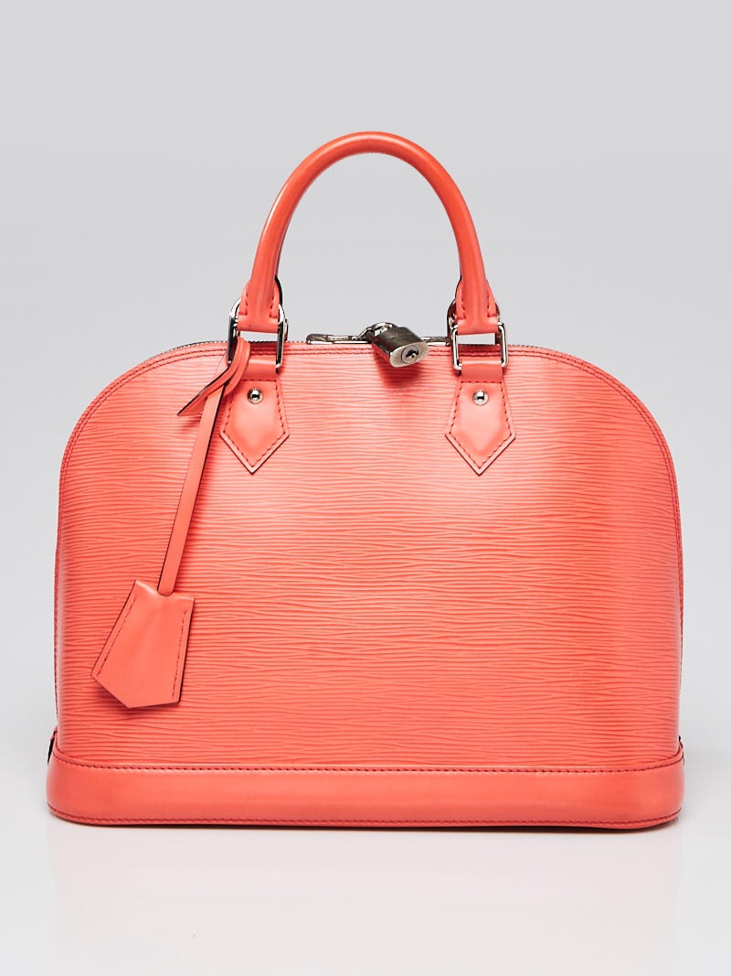 LOUIS VUITTON Authentic Alma PM Epi Leather Red LV Bag