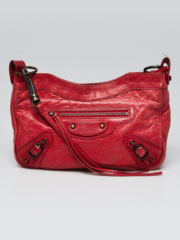 Balenciaga Red Leather Hip Bag