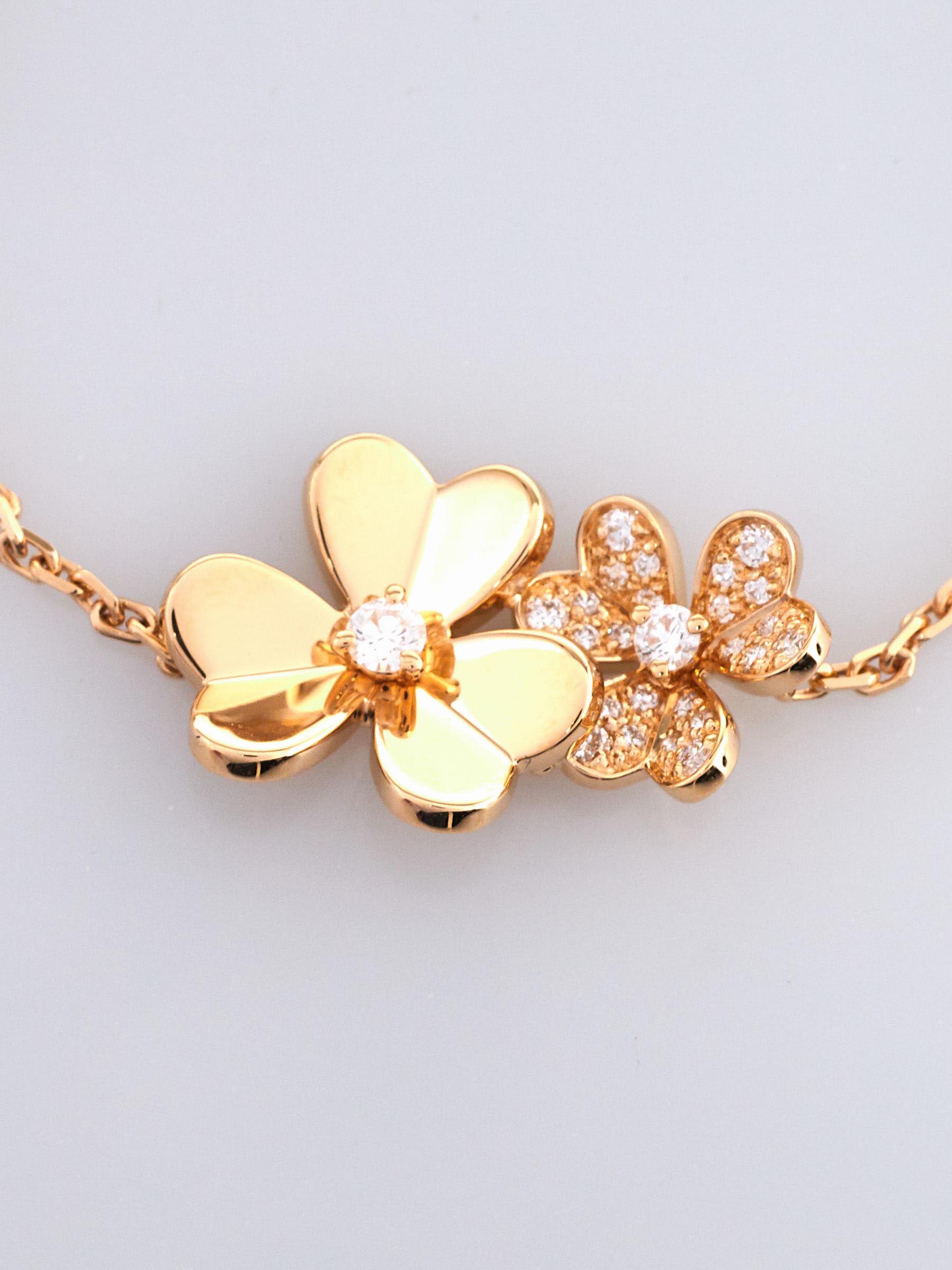 Beautiful Luxury Flower Blossom Monogram Charm Bracelet