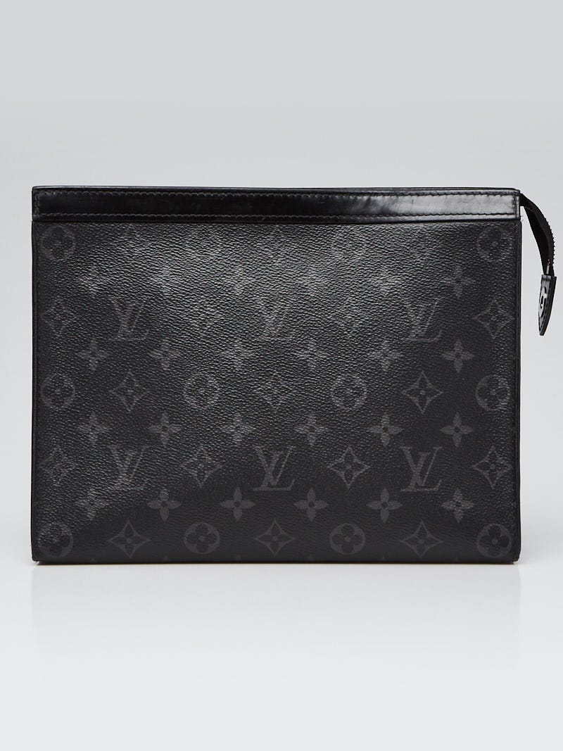 LOUIS VUITTON Voyage MM Monogram Eclipse Pochette Bag Black