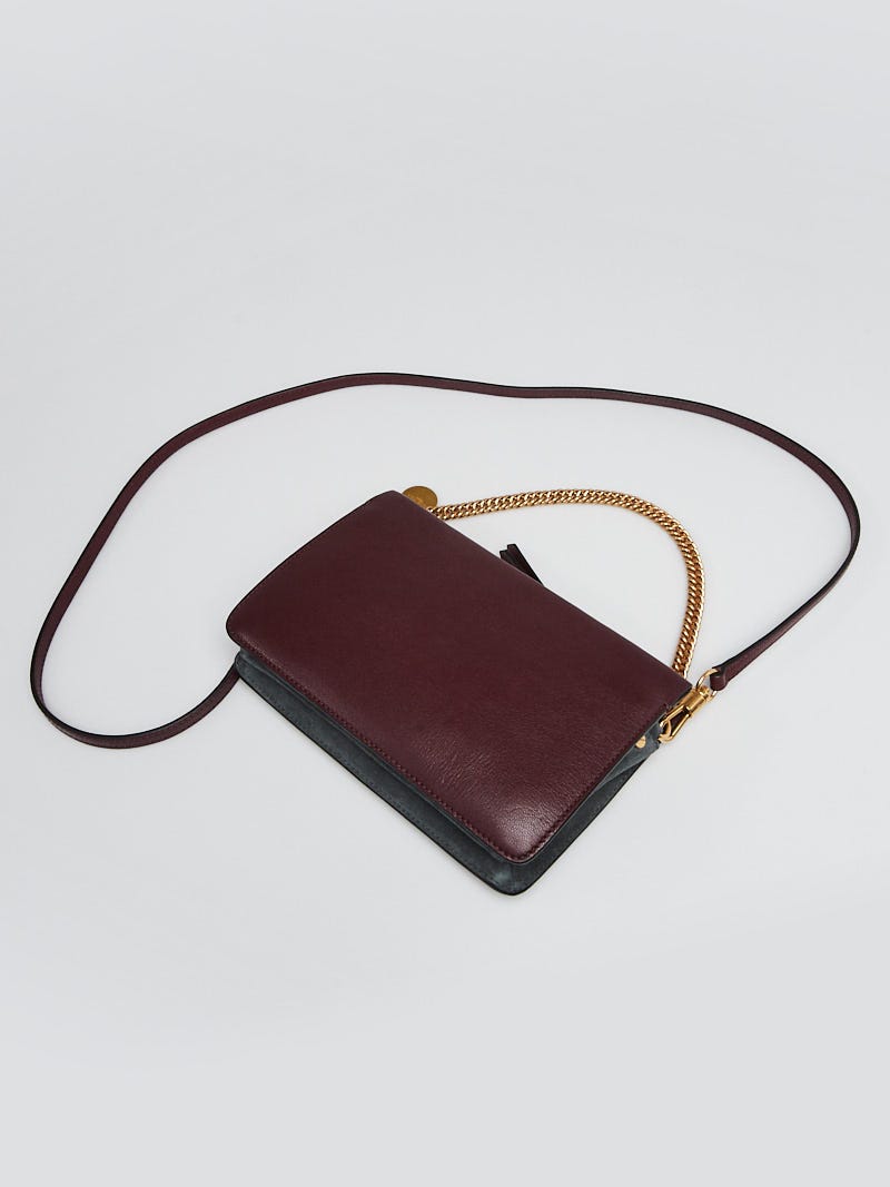 Givenchy Burgundy Leather Cross3 Crossbody Bag | Yoogi's Closet