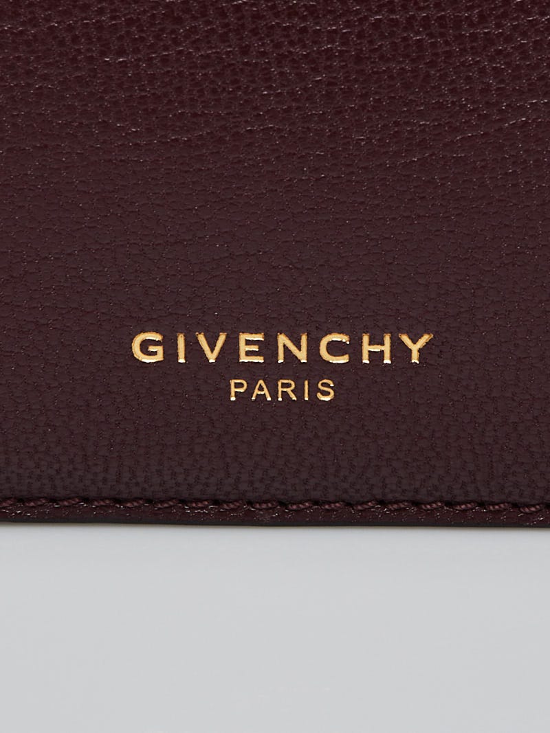 Givenchy Burgundy Leather Cross3 Crossbody Bag | Yoogi's Closet
