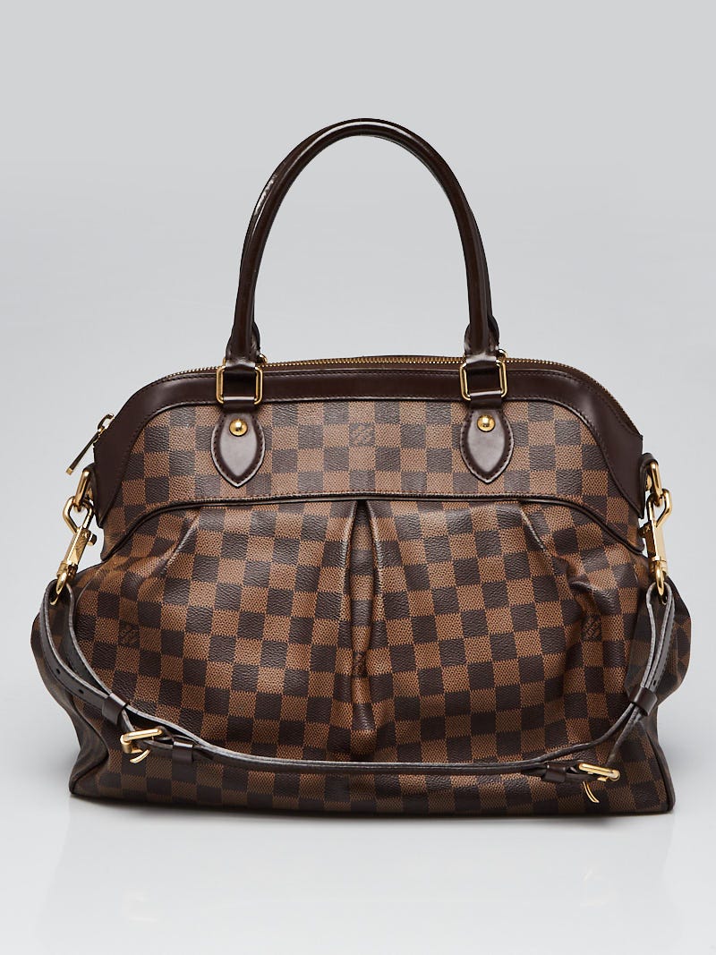 LV Trevi GM Brown Damier Ebene Coated Canvas/Calf leather with