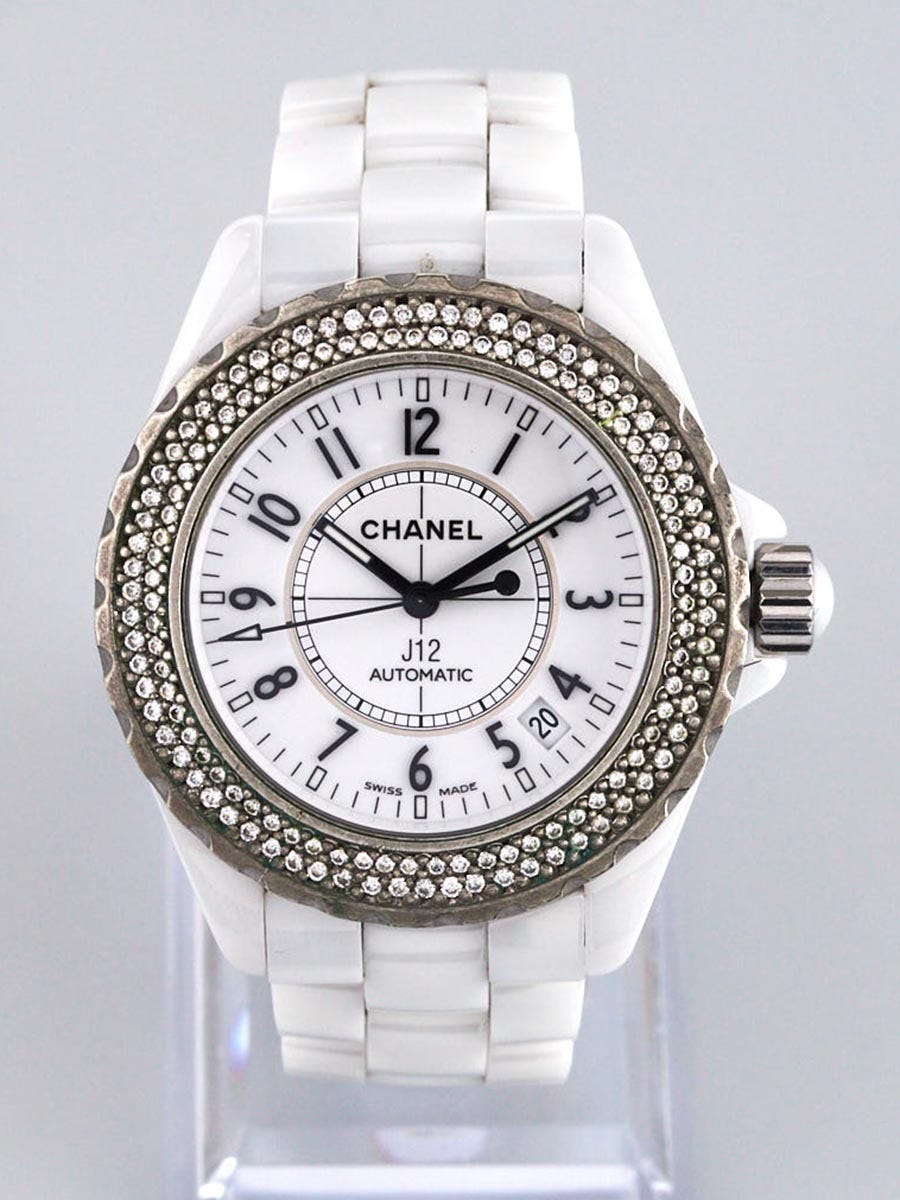 chanel diamond watch j12
