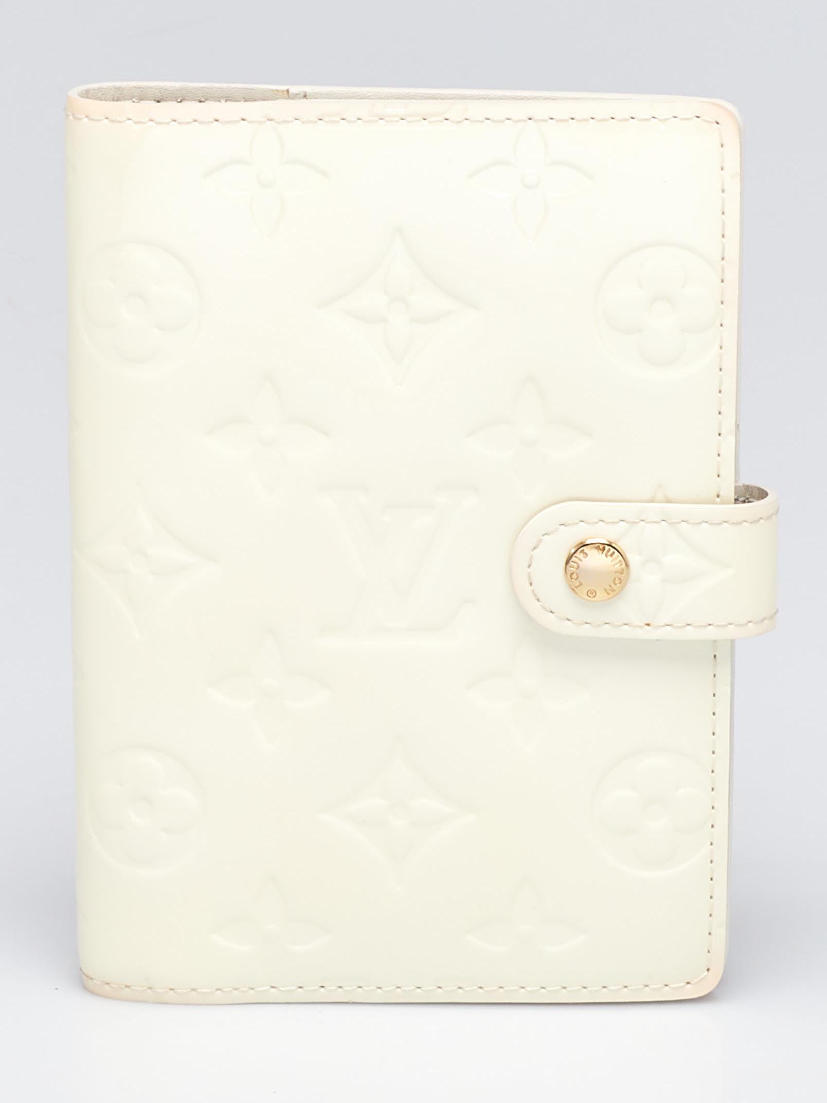 Louis Vuitton Cream Monogram Vernis Leather Small Ring Agenda Cover Louis  Vuitton