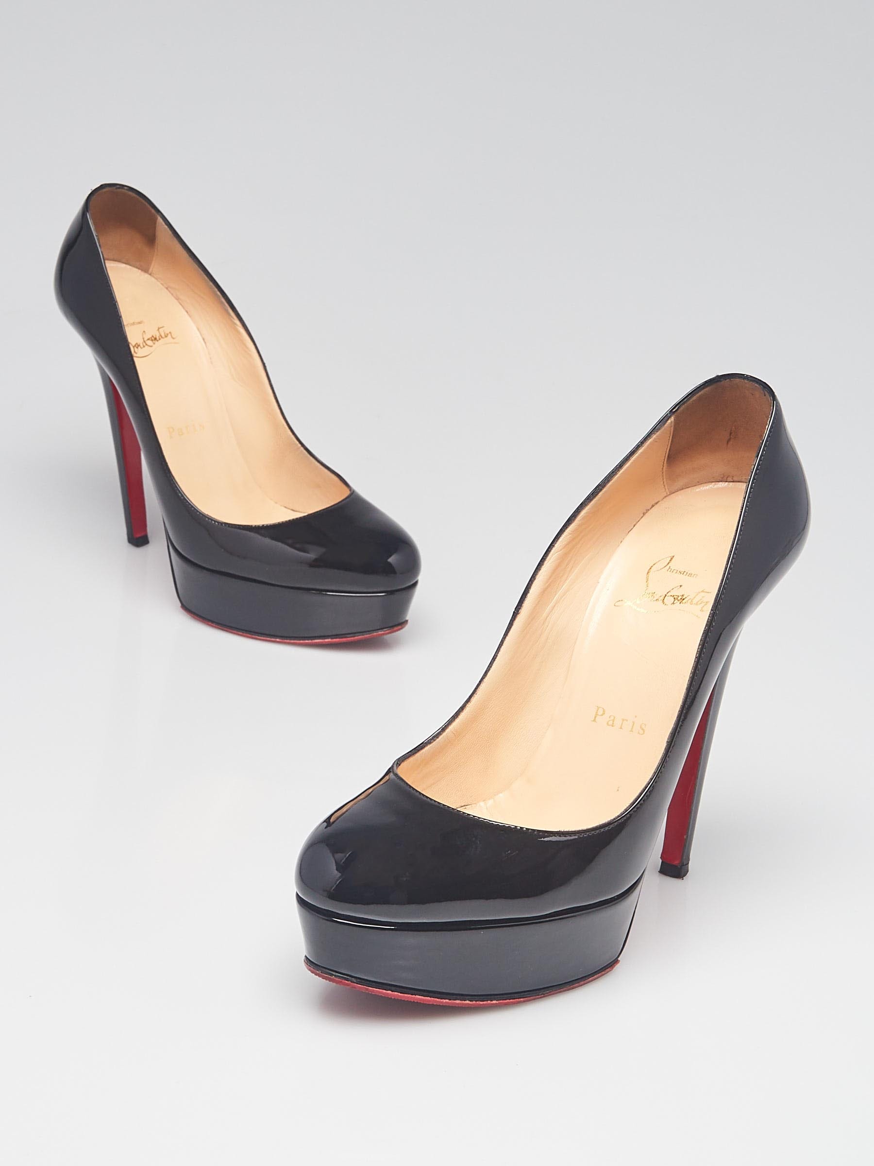 Christian Louboutin, Shoes, Christian Louboutin Bianca Black Patent 37