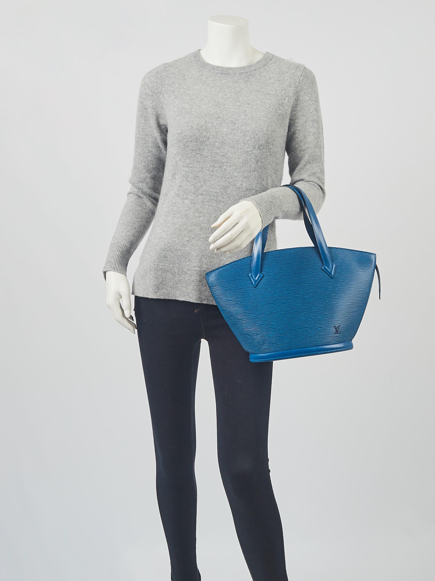 Louis Vuitton Toledo Blue Epi Leather Saint Jacques PM Bag