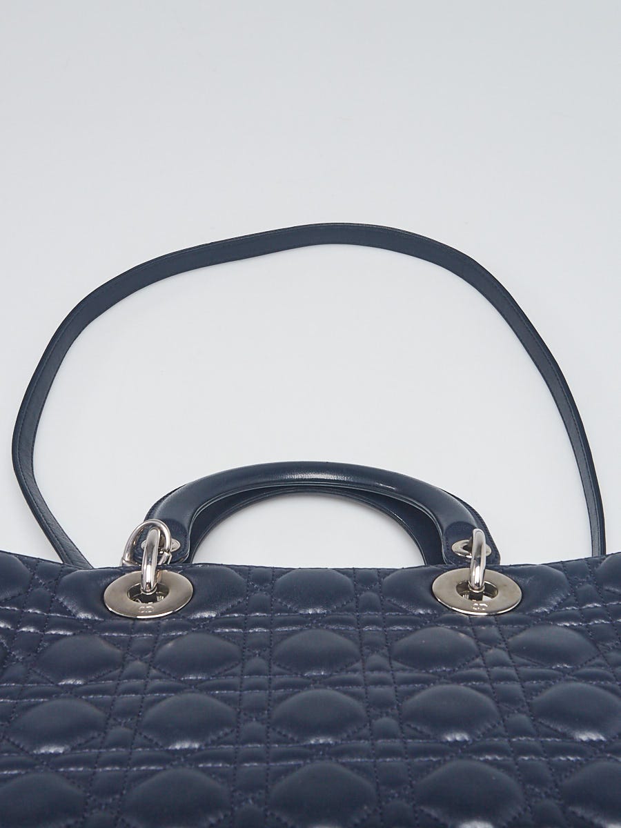 Dior Indigo Blue Ultramatte Lady Dior Medium Bag  MILNY PARLON