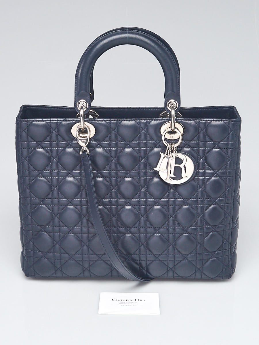 Lady dior sale dark blue