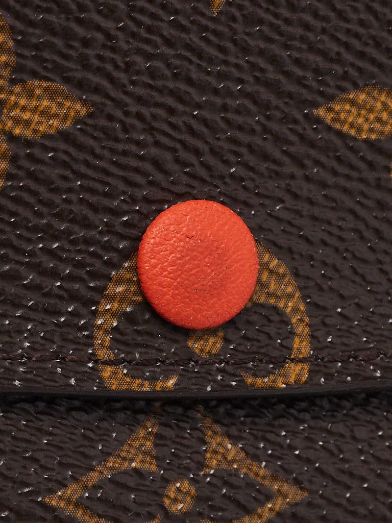 Emilie leather wallet Louis Vuitton Orange in Leather - 36347167