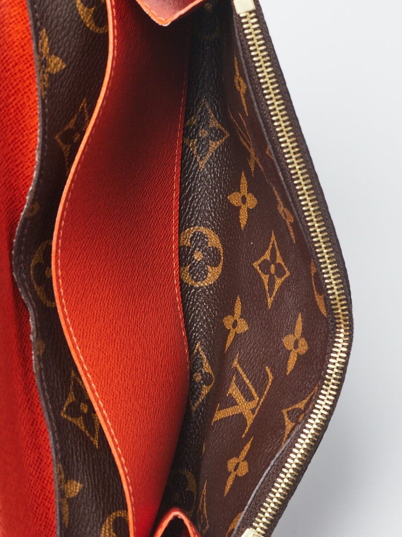 Emilie leather wallet Louis Vuitton Orange in Leather - 36347167