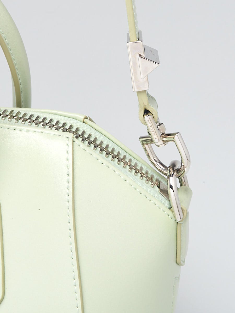 Givenchy Aqua Green Box Calfskin Leather Small Antigona Bag - Yoogi's Closet