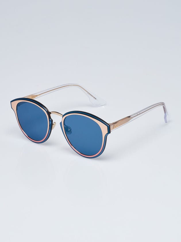 Christian Dior Blue/Gold Acetate/Metal Nightfall Sunglasses