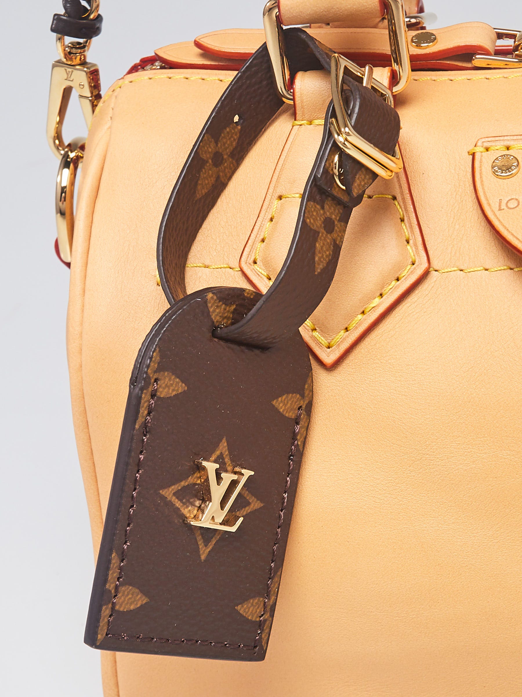 Louis Vuitton Natural Vachetta Leather Speedy BB Bag - Yoogi's Closet