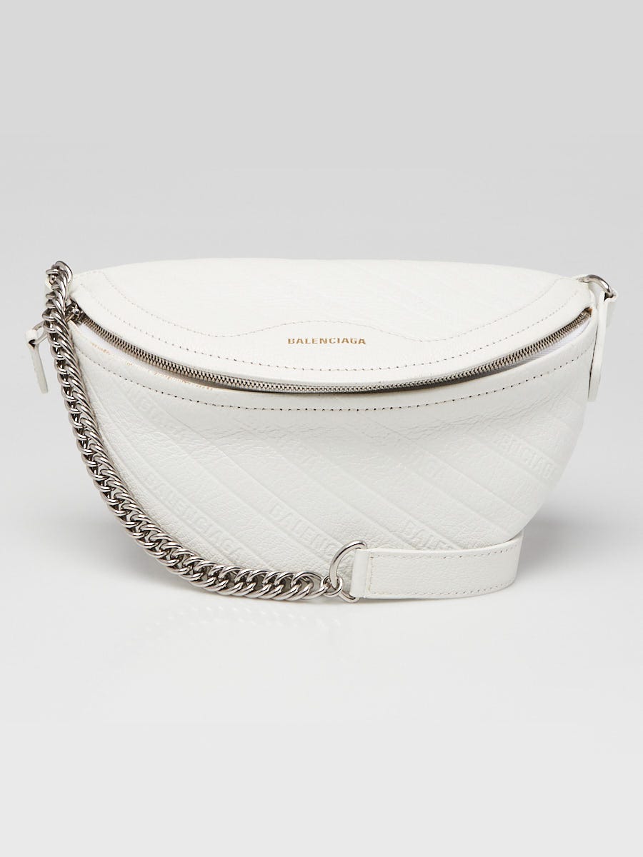 White balenciaga hot sale fanny pack