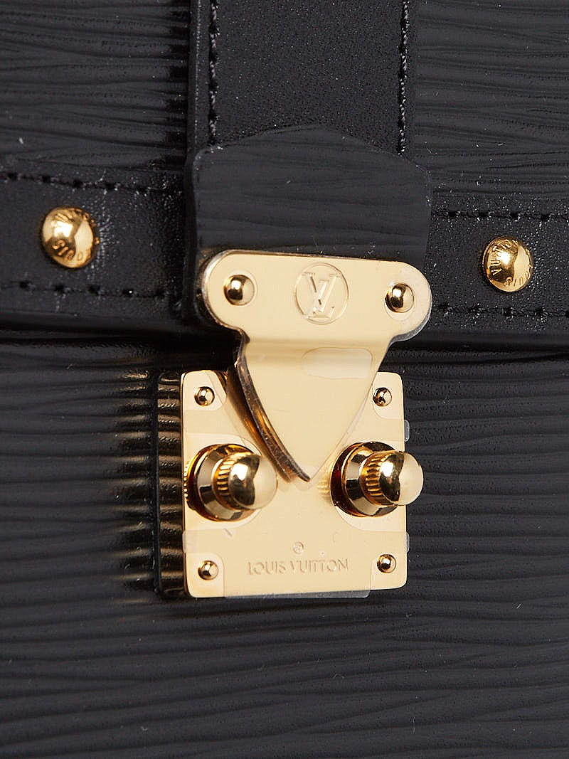 Louis Vuitton Black Leather Epi Vertical Trunk Pochette
