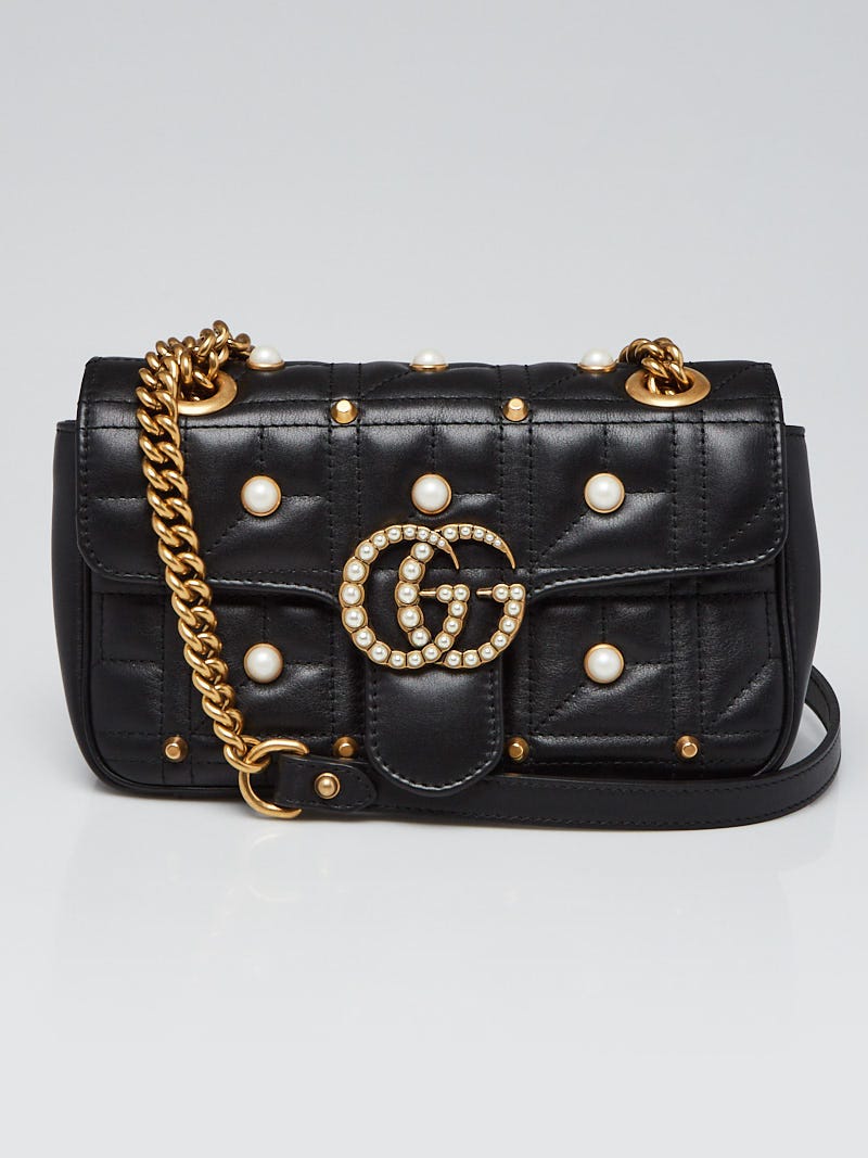 Gucci black quilted hot sale marmont 2.0 bag