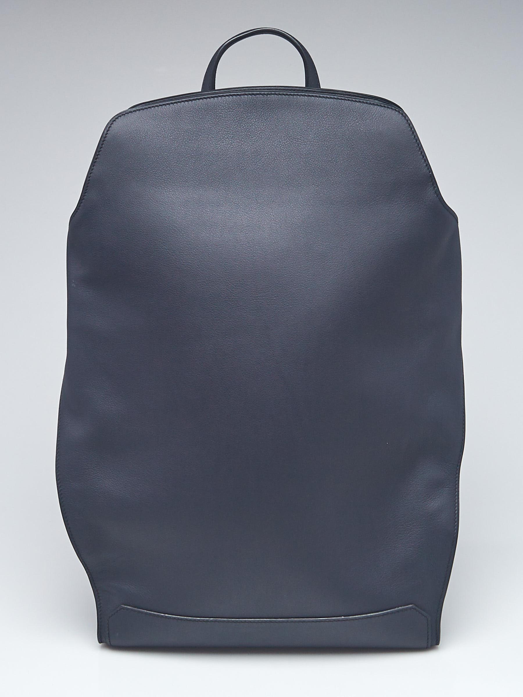 Hermes Blue Indigo Taurillon Cristobal Leather Cityback 30 ?clair Backpack  Bag - Yoogi's Closet