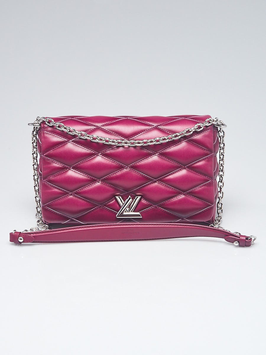 Louis Vuitton Twist mm Padded Lambskin Leather Shoulder Bag