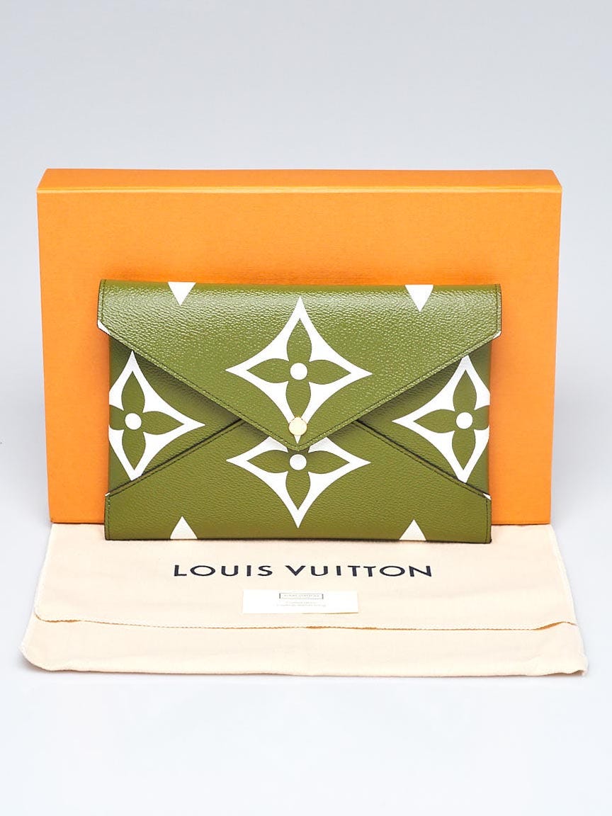 Louis Vuitton Pochette Kirigami Monogram Giant Khaki Green/Beige in Coated  Canvas with Gold-tone - US