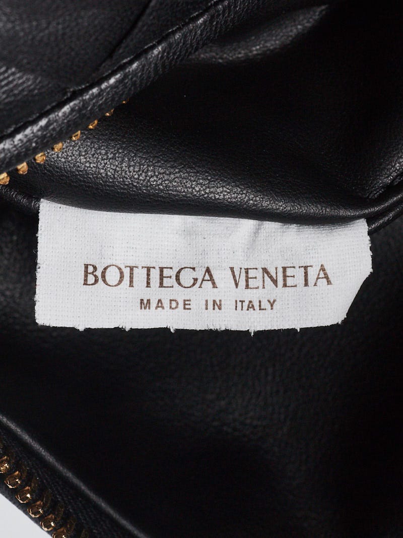 Bottega Veneta Black Intrecciato Woven Nappa Leather Mini BV