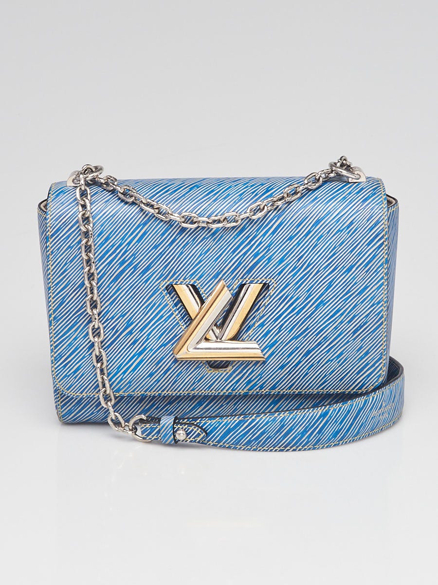 Louis Vuitton Light Denim Epi Leather Twist MM Bag - Yoogi's Closet