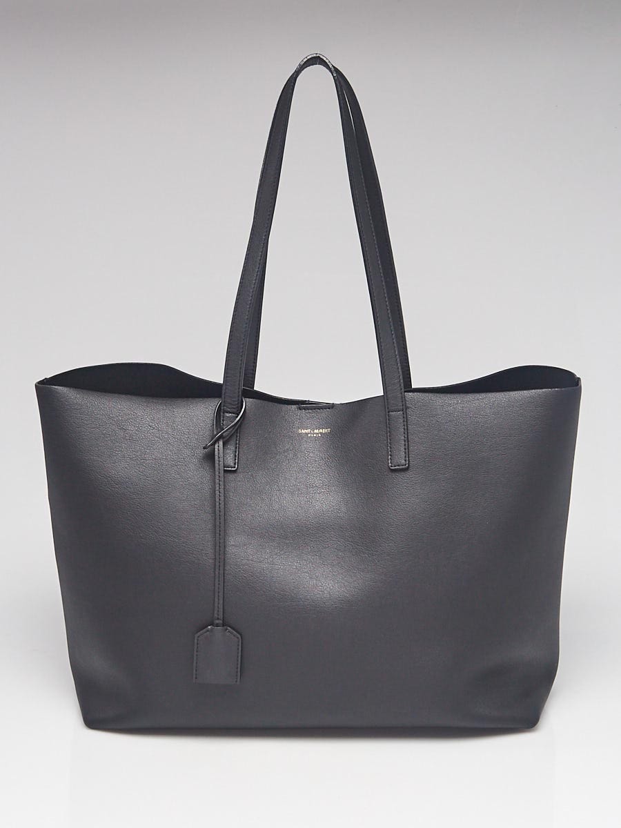 Yves Saint Laurent Black Calfskin Leather Tag Hobo Bag - Yoogi's