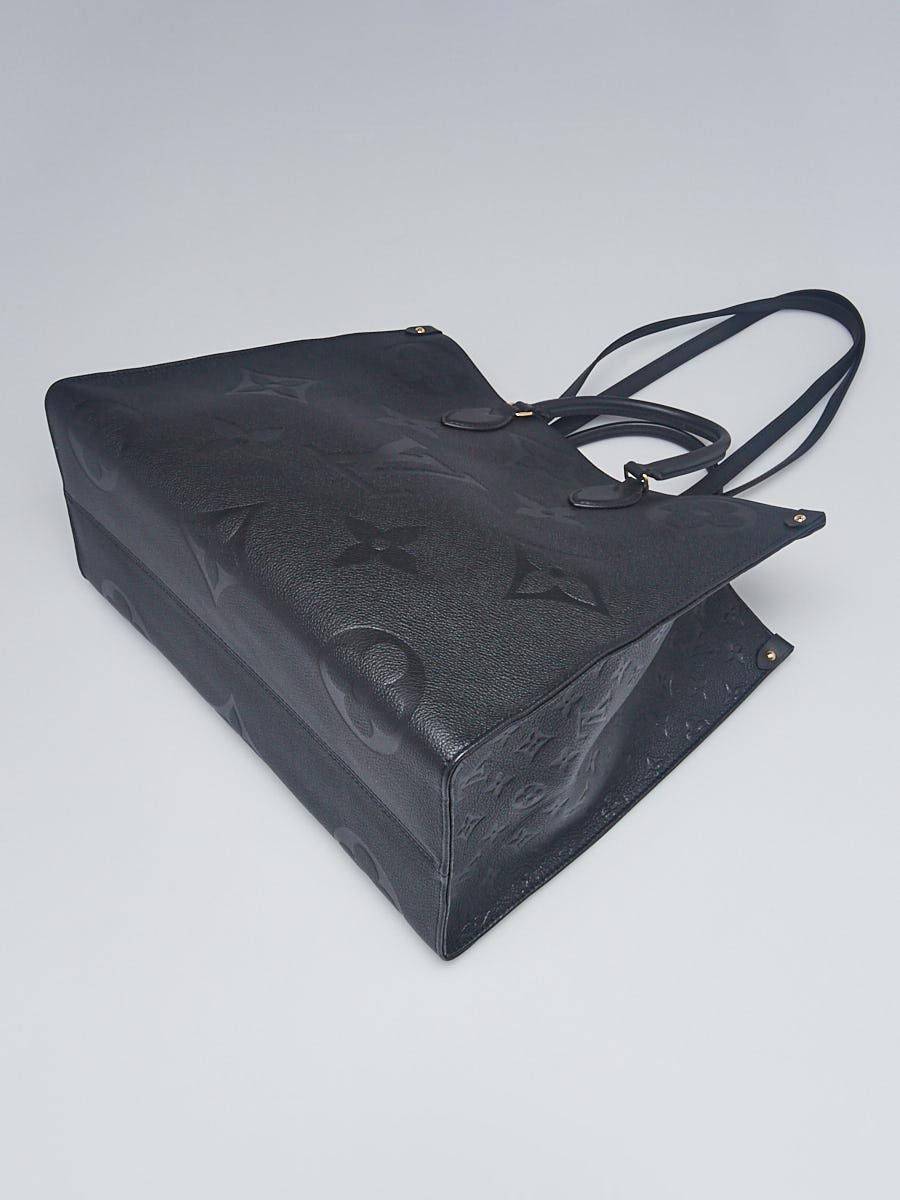 Louis Vuitton Noir Monogram Giant Empreinte Leather Onthego GM