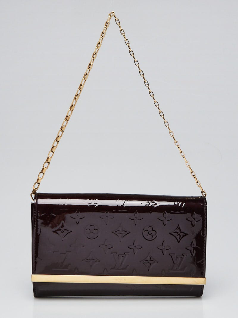 Louis Vuitton Amarante Monogram Vernis Ana Clutch Bag Louis Vuitton