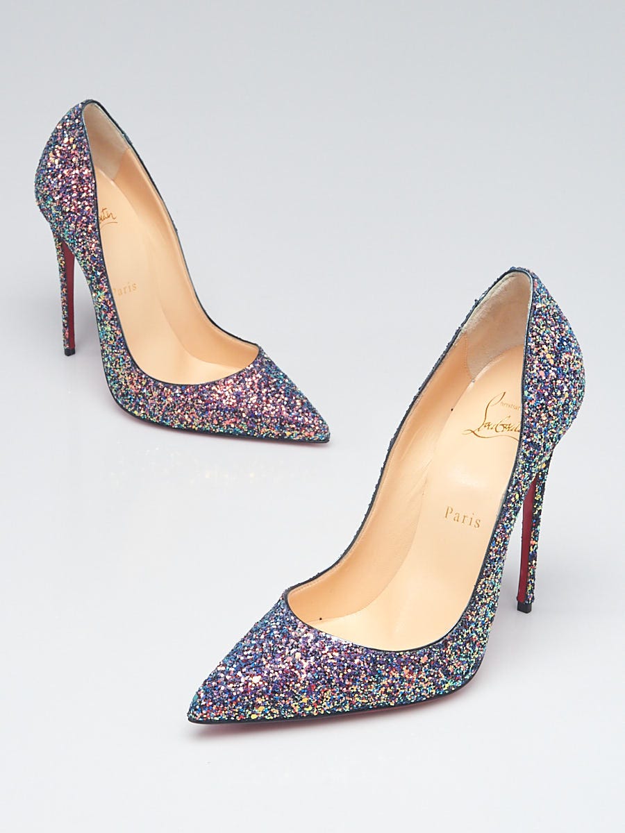 Blue Glitter Christian Louboutin Shoes