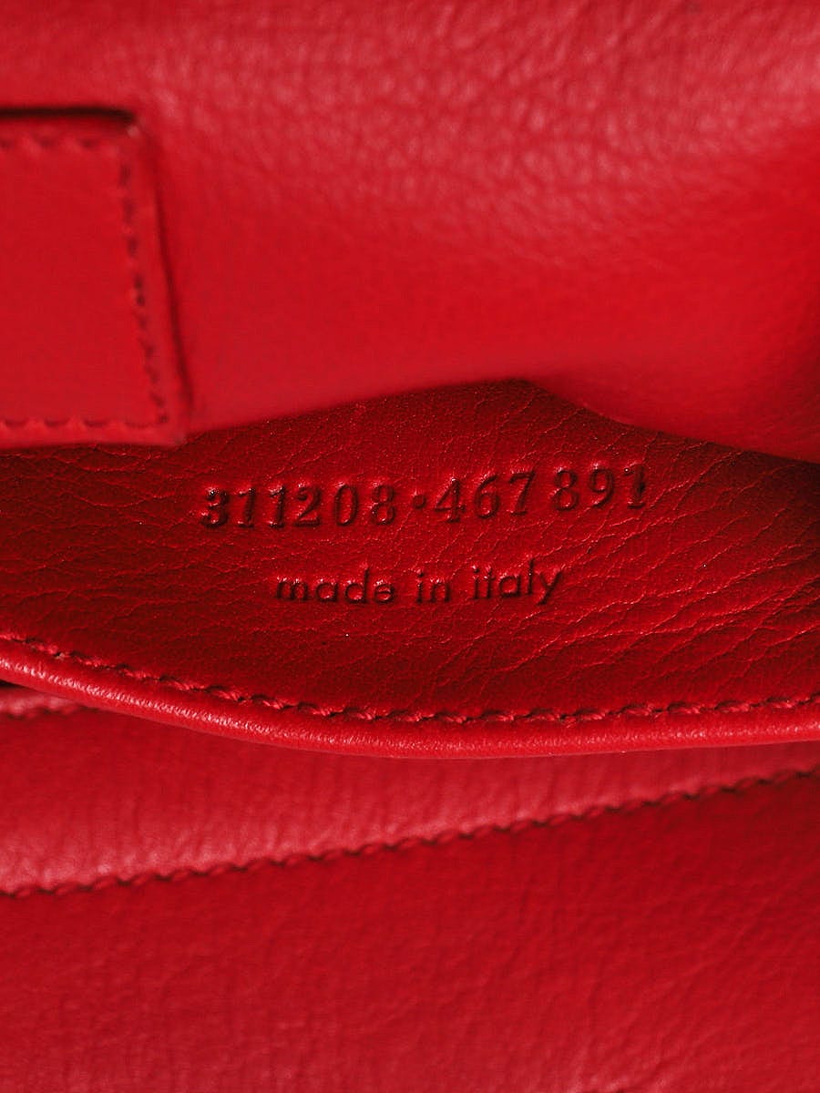 Yves Saint Laurent Burgundy Leather Medium Cabas ChYc Bag - Yoogi's Closet