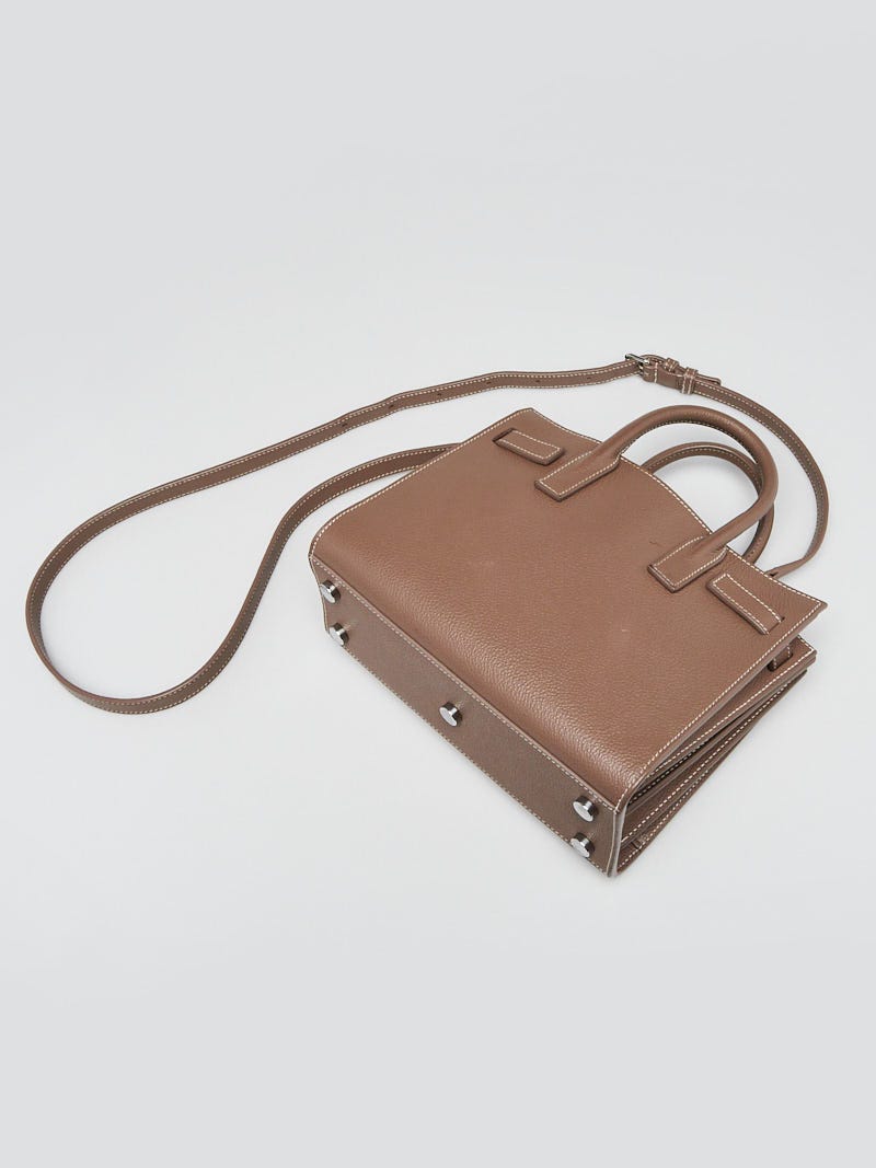 Yves Saint Laurent Brown Grained Leather Classic Baby Sac de Jour Bag -  Yoogi's Closet