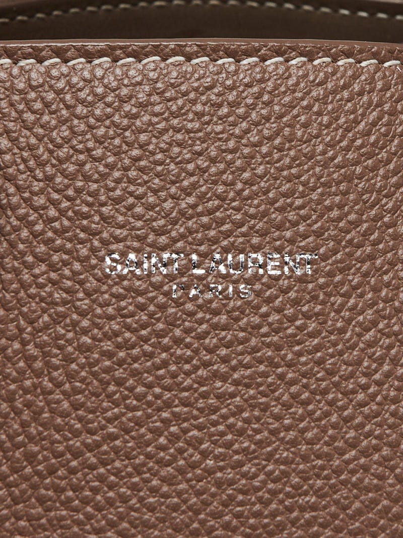 Yves Saint Laurent Brown Grained Leather Classic Baby Sac de Jour Bag -  Yoogi's Closet