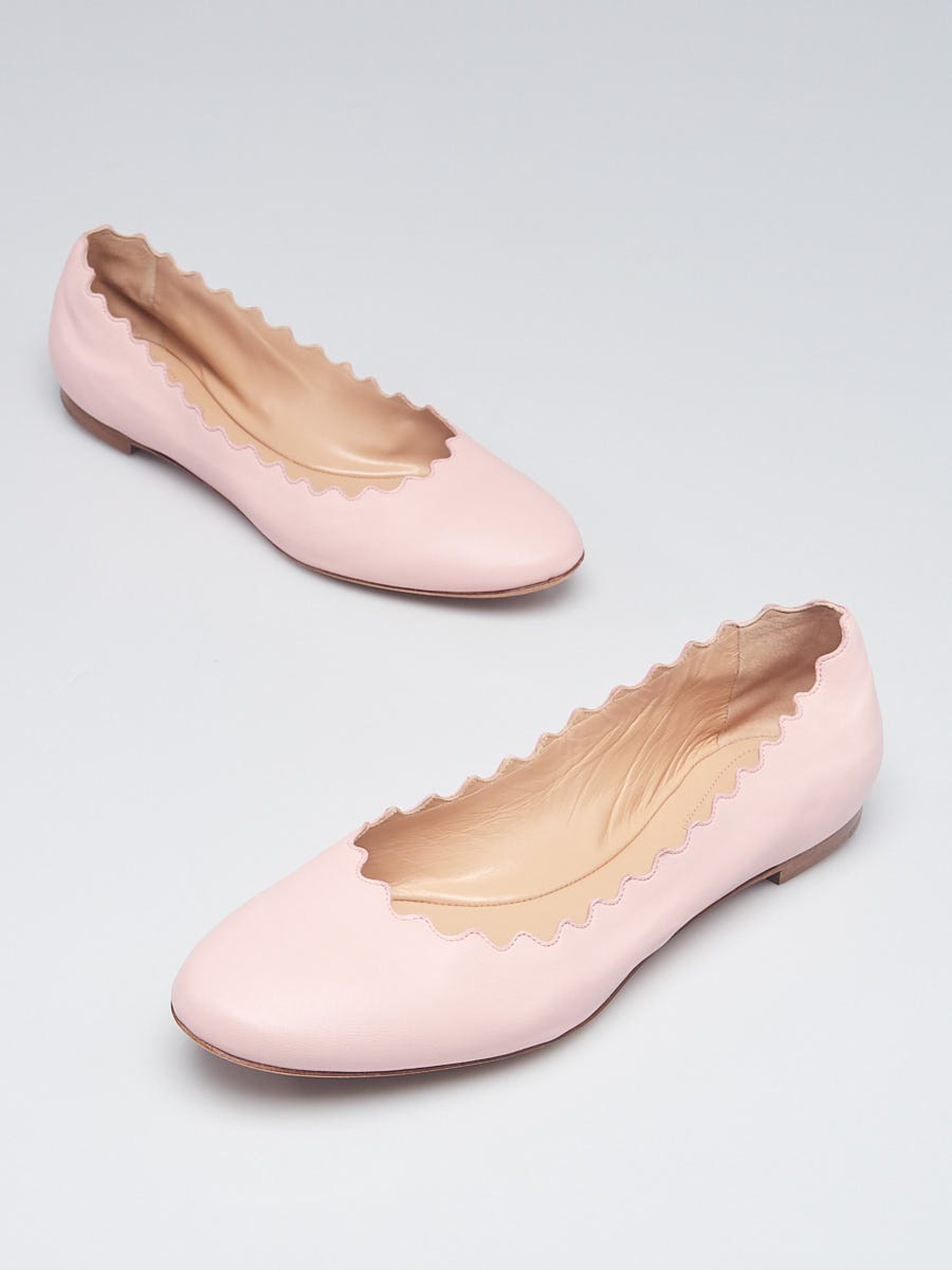 Chloe on sale flats scalloped