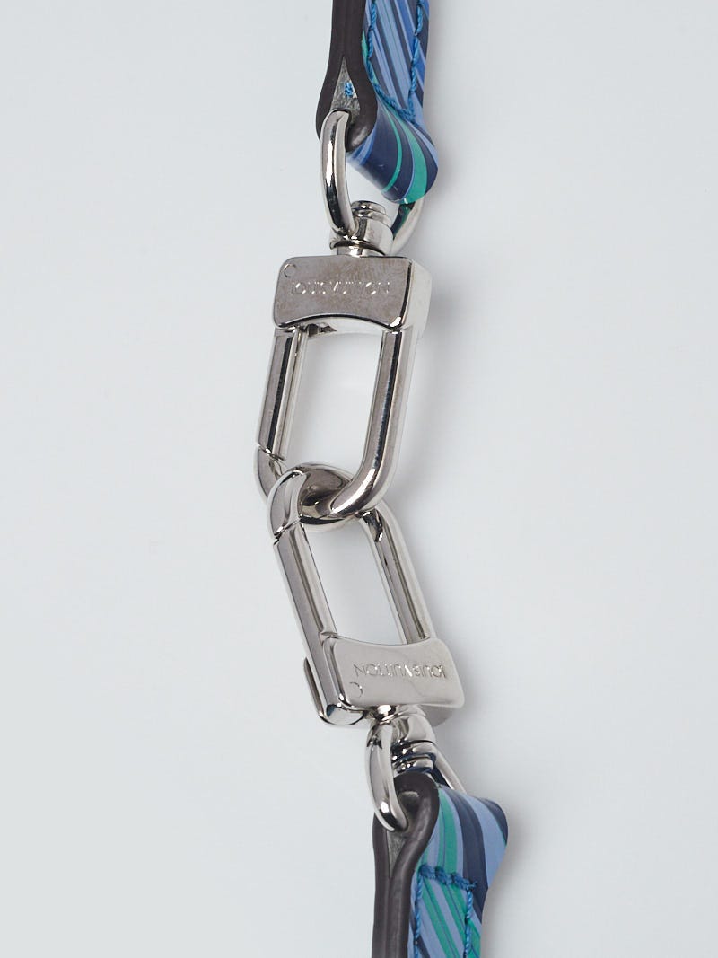 Louis Vuitton 16mm Blue Leather Adjustable Strap - Yoogi's Closet