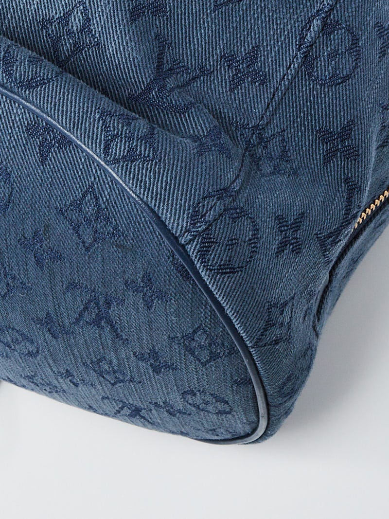 Louis Vuitton Blue Monogram Denim Chalk Backpack Bag - Yoogi's Closet