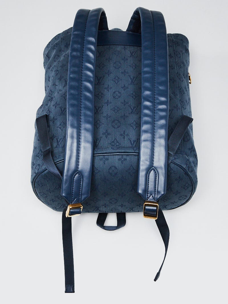 Backpack Louis Vuitton Blue in Denim - Jeans - 28825506