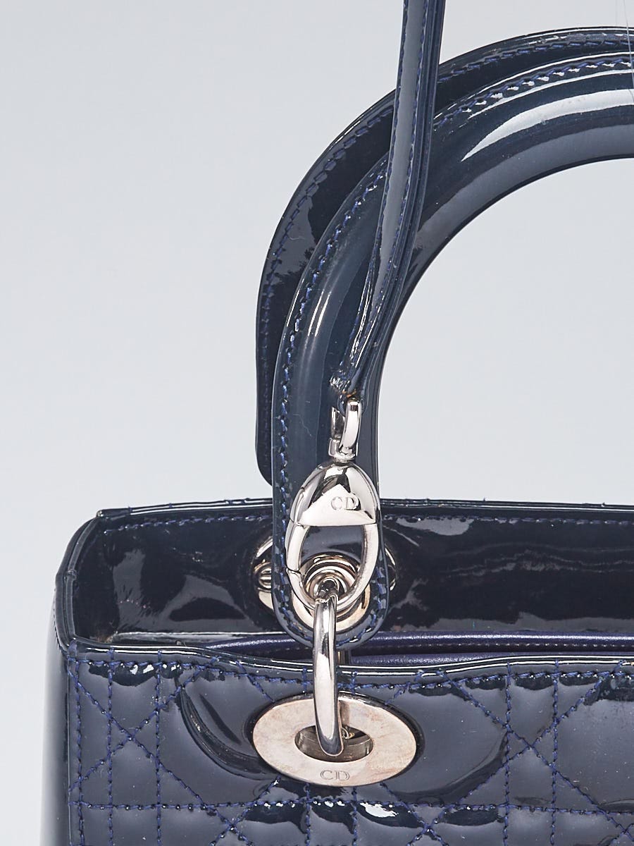 Dior - Authenticated Handbag - Leather Navy for Women, Never Worn