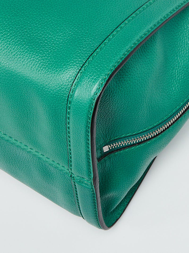 Alexander McQueen Emerald Green Calfskin Leather Medium