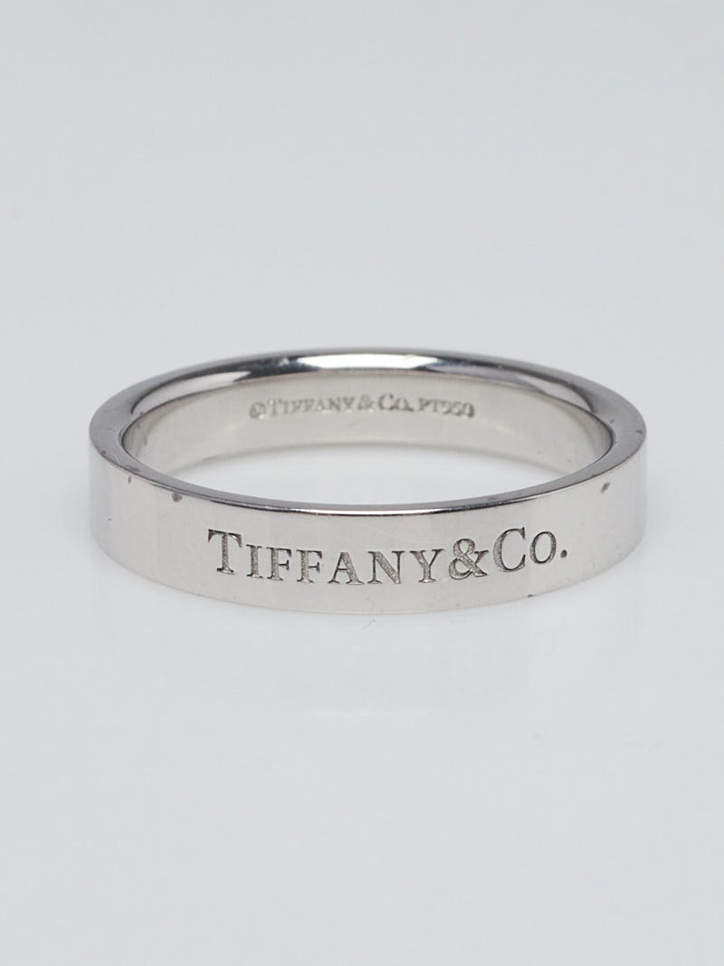 Tiffany & Co. Platinum Band Ring Size 8