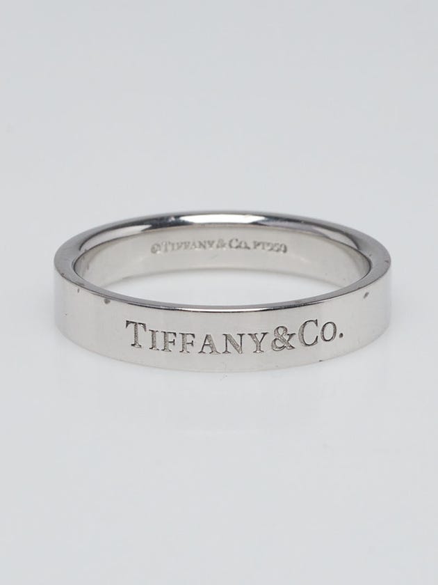 Tiffany & Co. Platinum Band Ring Size 8