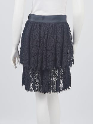 Chanel Black Wool Pleated Dress Size 2/34 - Yoogi's Closet