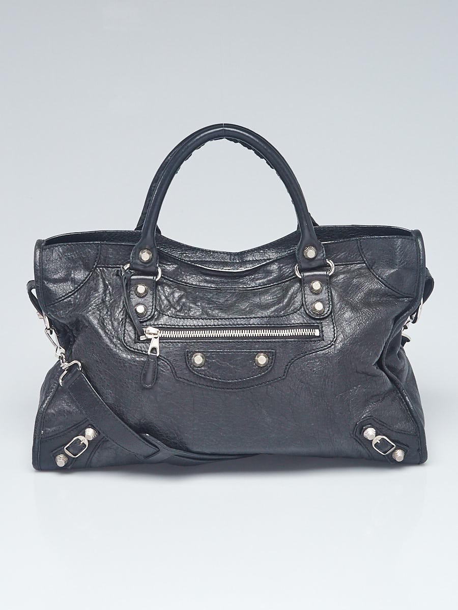 balenciaga-black-lambskin-leather-giant-12-silver-motorcycle-city
