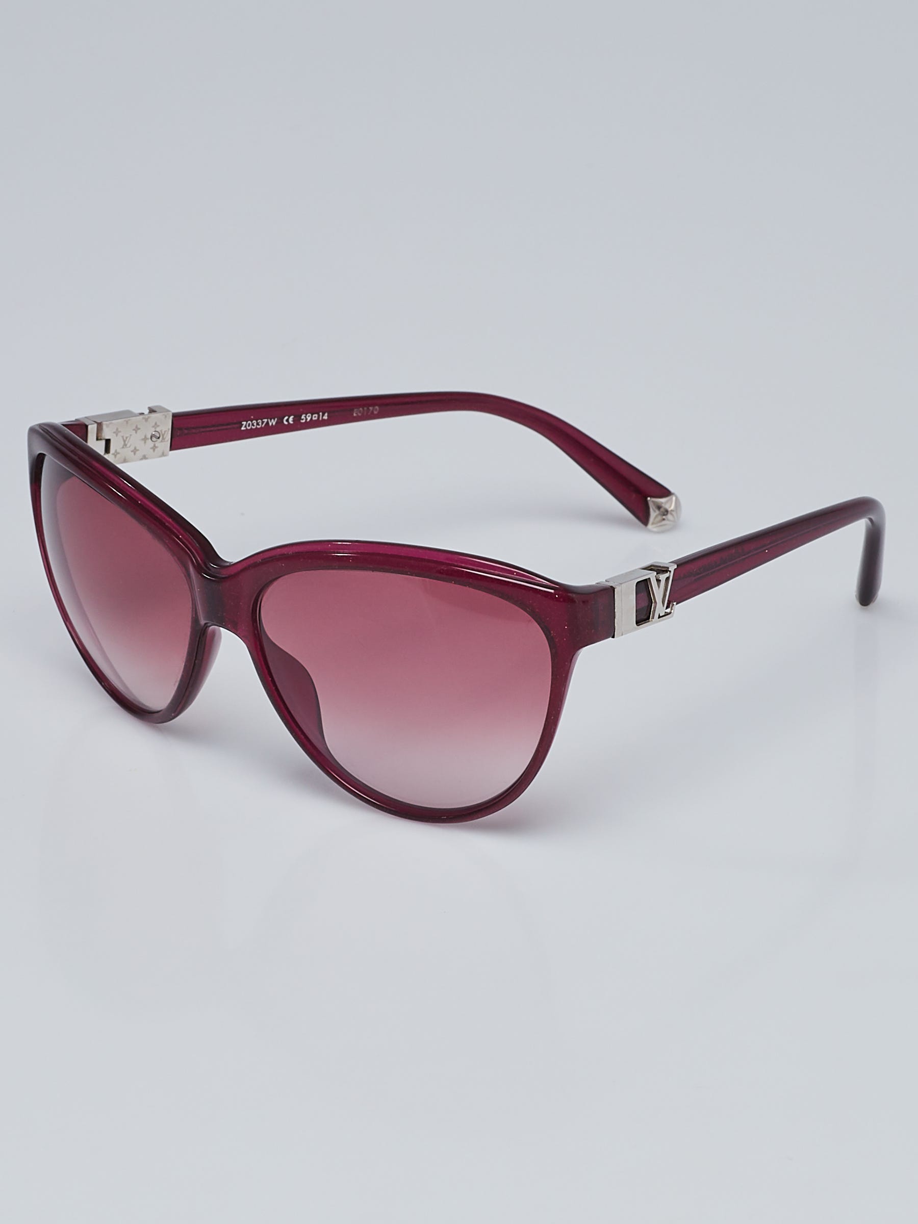 Louis Vuitton Purple Speckling Acetate Frame Rose Carmin Sunglasses-Z0337W